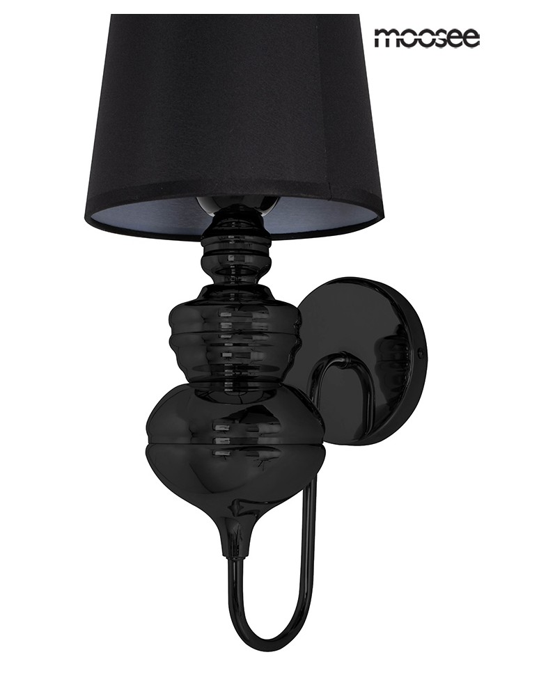 MOOSEE lampa ścienna QUEEN 20 czarna (MSE010100228)