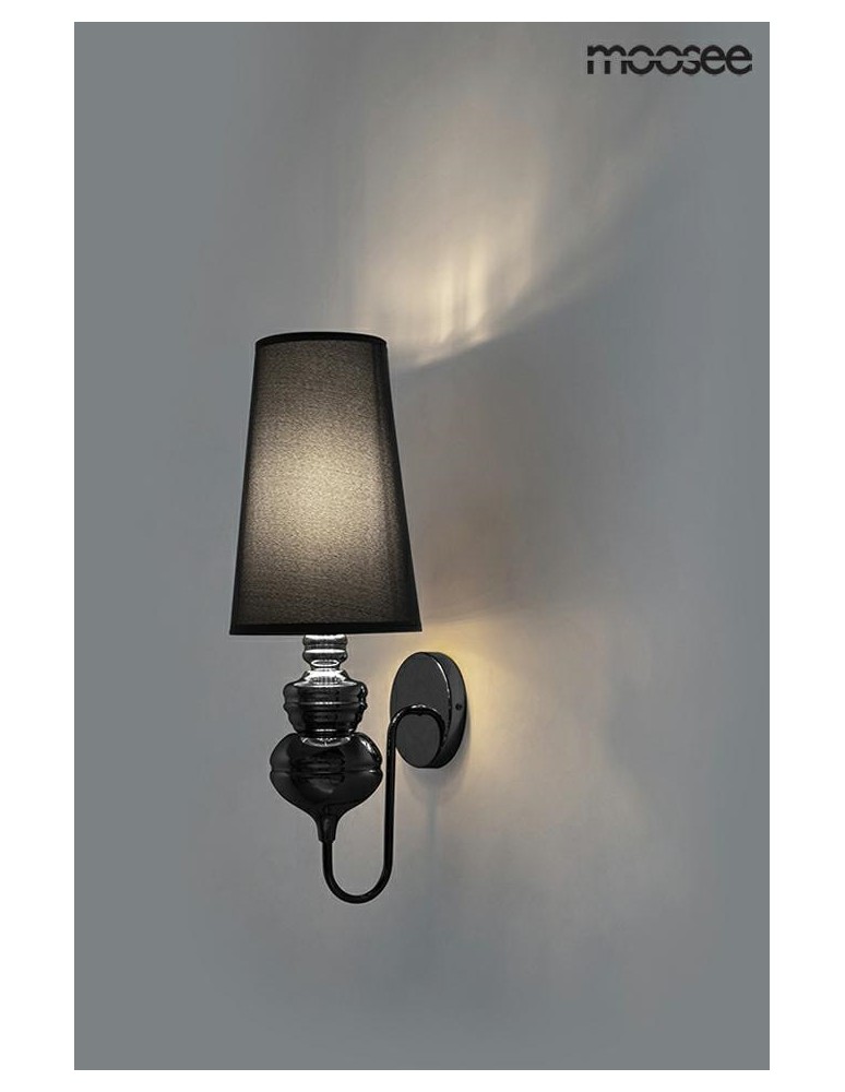 MOOSEE lampa ścienna QUEEN 20 czarna (MSE010100228)