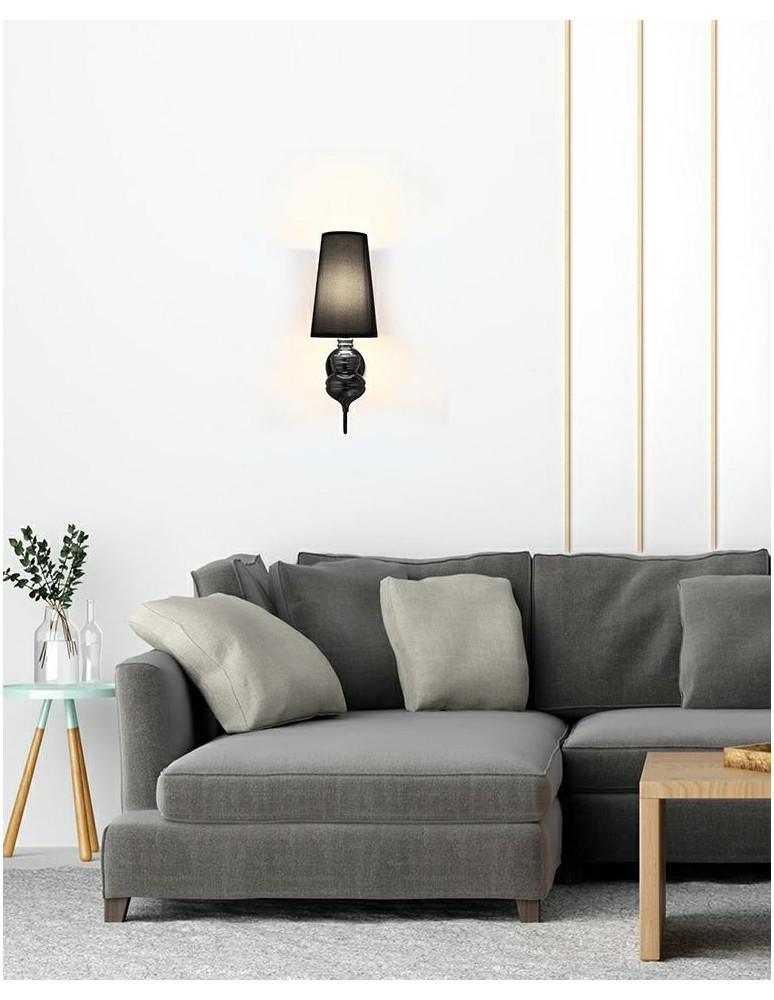 MOOSEE lampa ścienna QUEEN 20 czarna (MSE010100228)