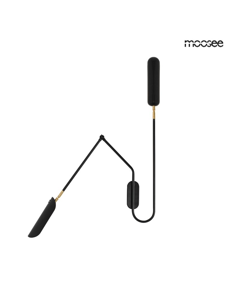 Designer wall lamps - MOOSEE TENTA wall lamp black (MSE010100297) - product kolory-swiatla.pl 1