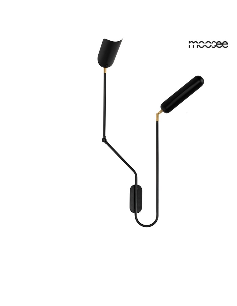 Designer wall lamps - MOOSEE TENTA wall lamp black (MSE010100297) - product kolory-swiatla.pl 2