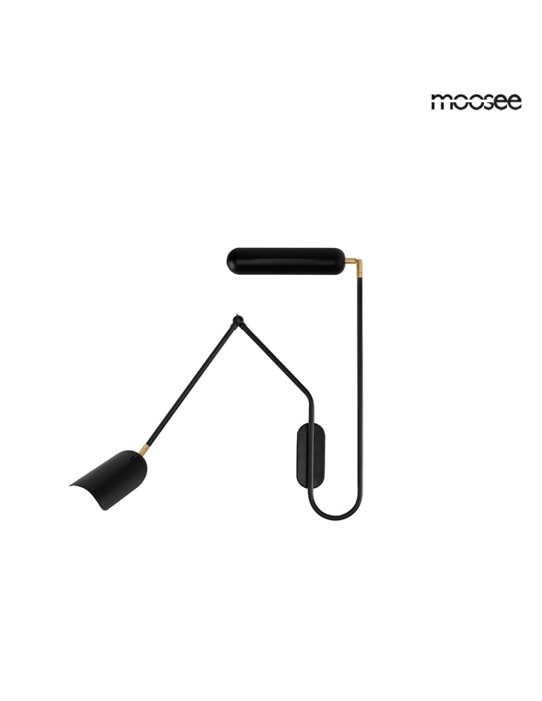 Designer wall lamps - MOOSEE TENTA wall lamp black (MSE010100297) - product kolory-swiatla.pl 3