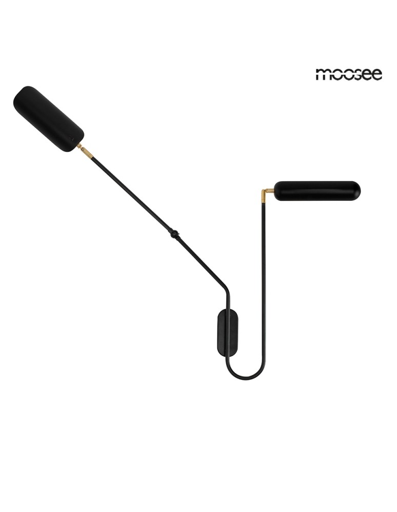 Designer wall lamps - MOOSEE TENTA wall lamp black (MSE010100297) - product kolory-swiatla.pl 4