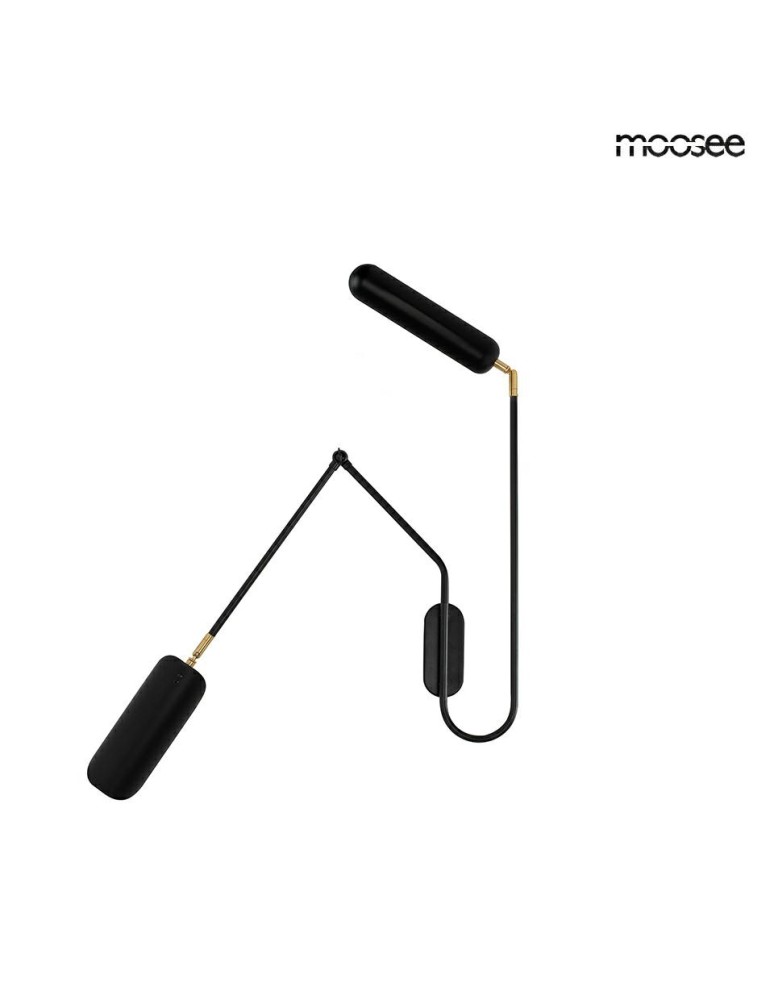 Designer wall lamps - MOOSEE TENTA wall lamp black (MSE010100297) - product kolory-swiatla.pl 5