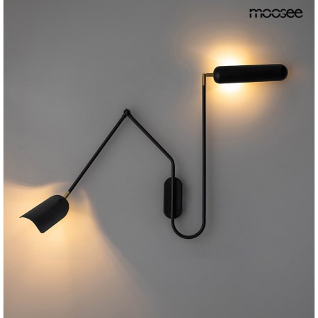 MOOSEE lampa ścienna TENTA czarna (MSE010100297)
