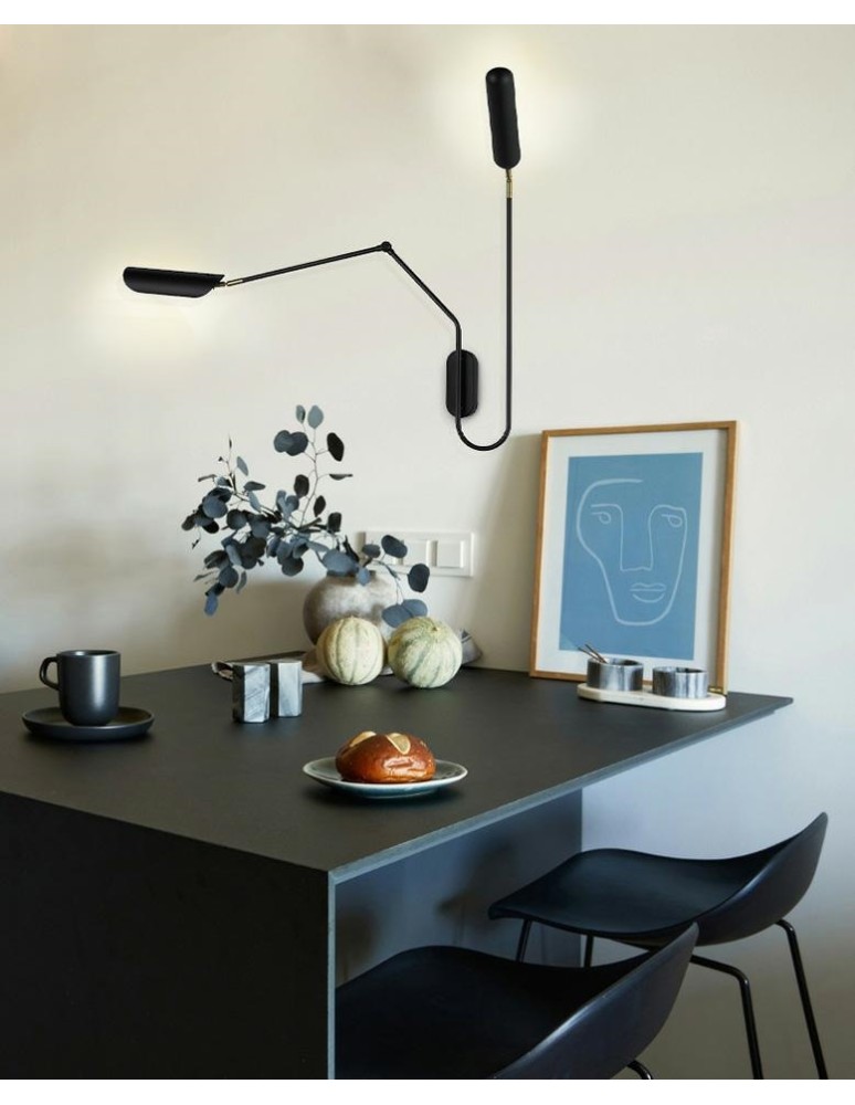 Designer wall lamps - MOOSEE TENTA wall lamp black (MSE010100297) - product kolory-swiatla.pl 13