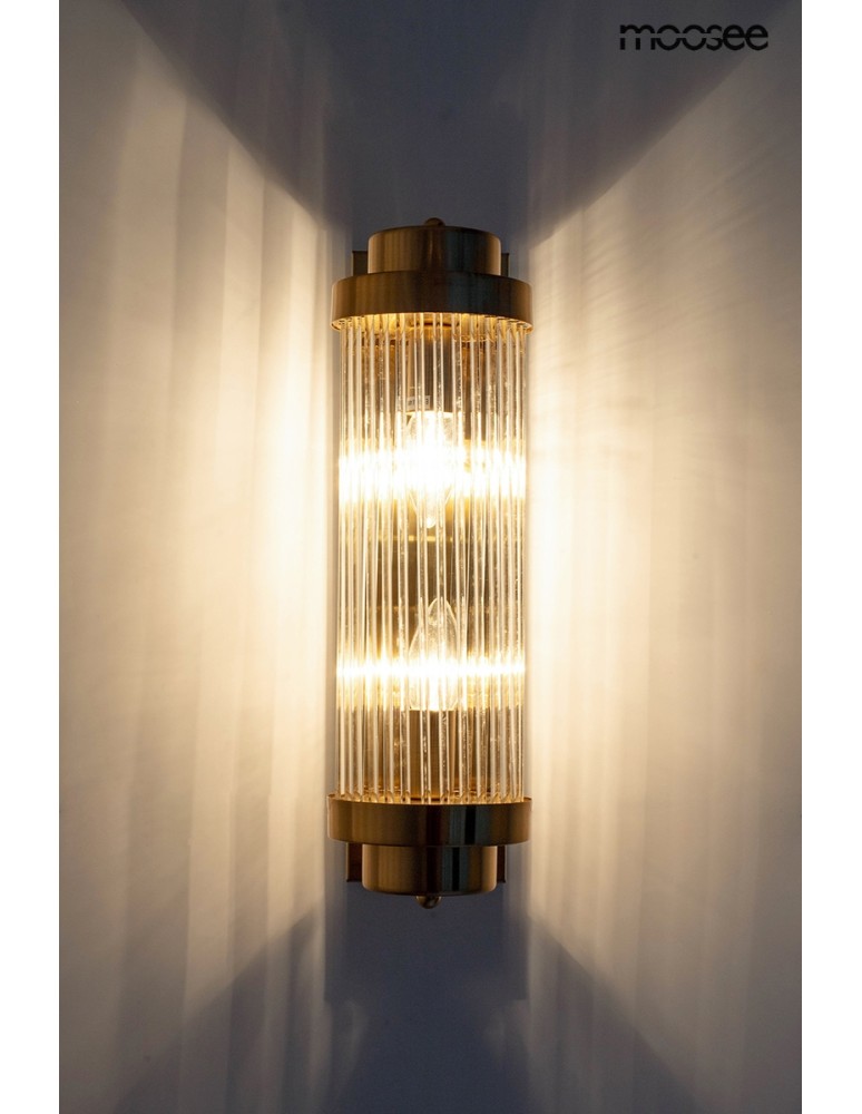 Glamour wall lamps - MOOSEE COLUMN 40 gold wall lamp (MSE010100361) - product kolory-swiatla.pl 2