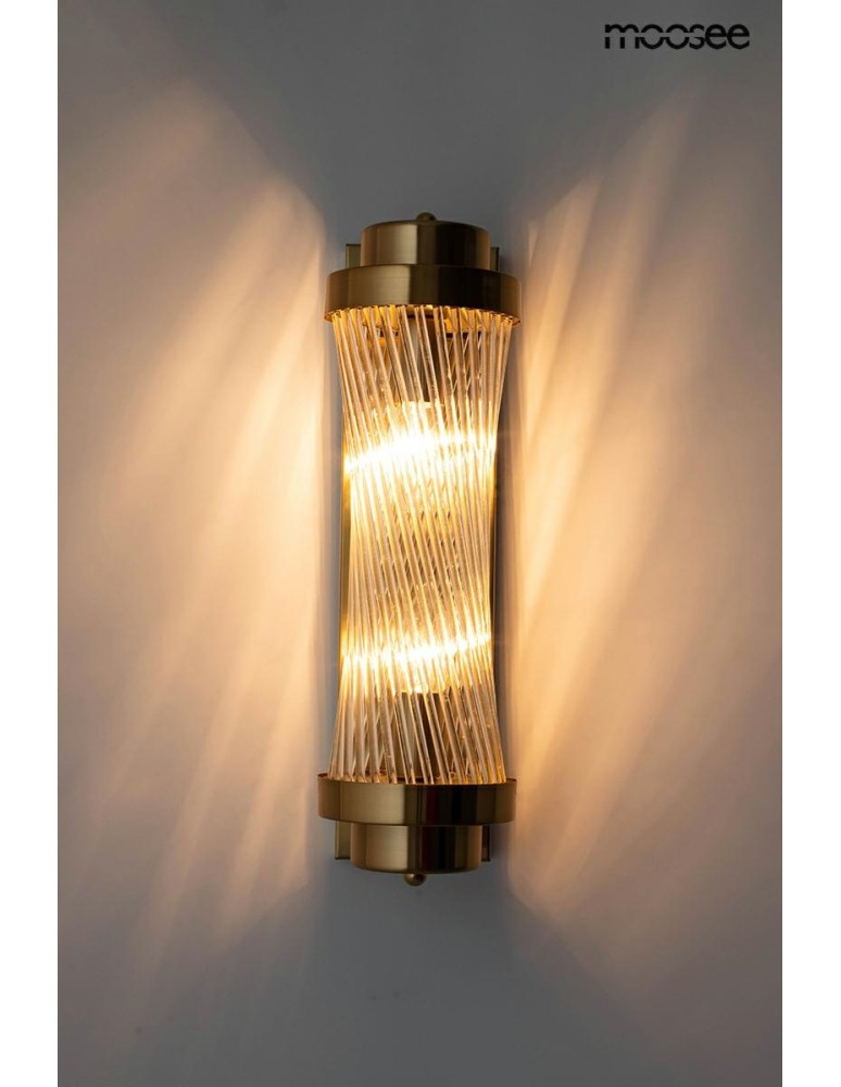 Glamour wall lamps - MOOSEE COLUMN 40 gold wall lamp (MSE010100361) - product kolory-swiatla.pl 3