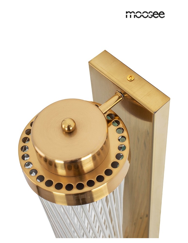 Glamour wall lamps - MOOSEE COLUMN 40 gold wall lamp (MSE010100361) - product kolory-swiatla.pl 5