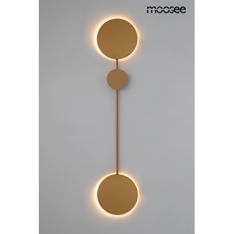 MOOSEE lampa ścienna SHADOW 2 złota (MSE010100354)