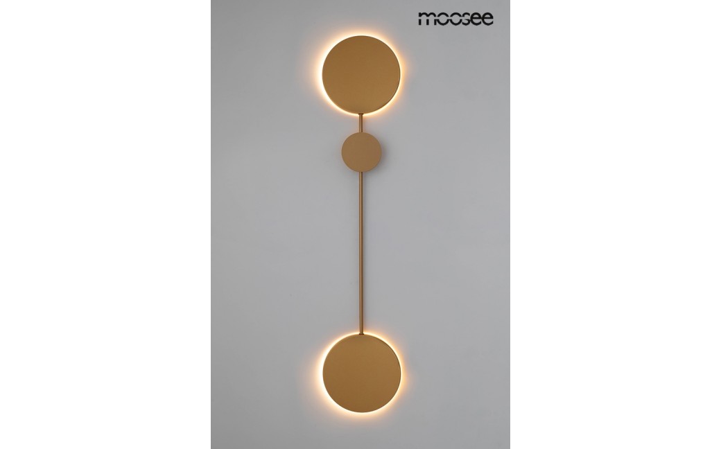 MOOSEE lampa ścienna SHADOW 2 złota (MSE010100354)