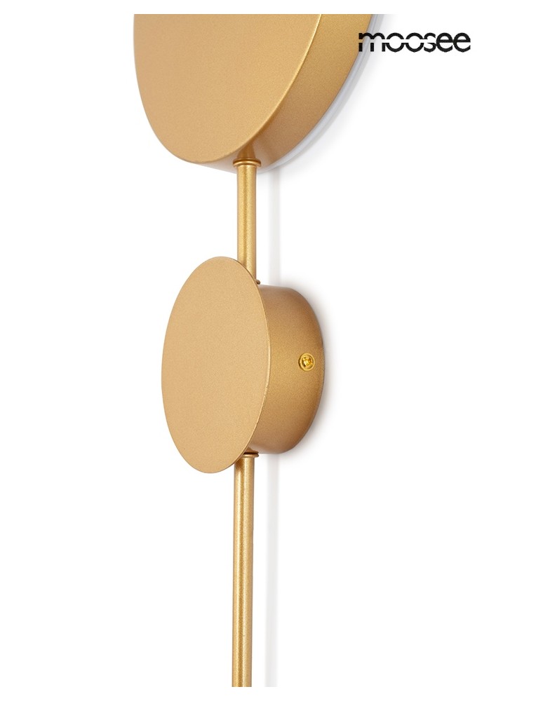 Designer wall lamps - MOOSEE SHADOW 2 gold wall lamp (MSE010100354) - product kolory-swiatla.pl 4