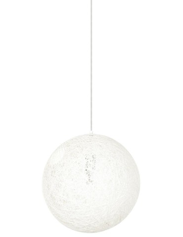 King Home LUNA 40 pendant lamp white - hemp cord (1027S-400.WHITE)
