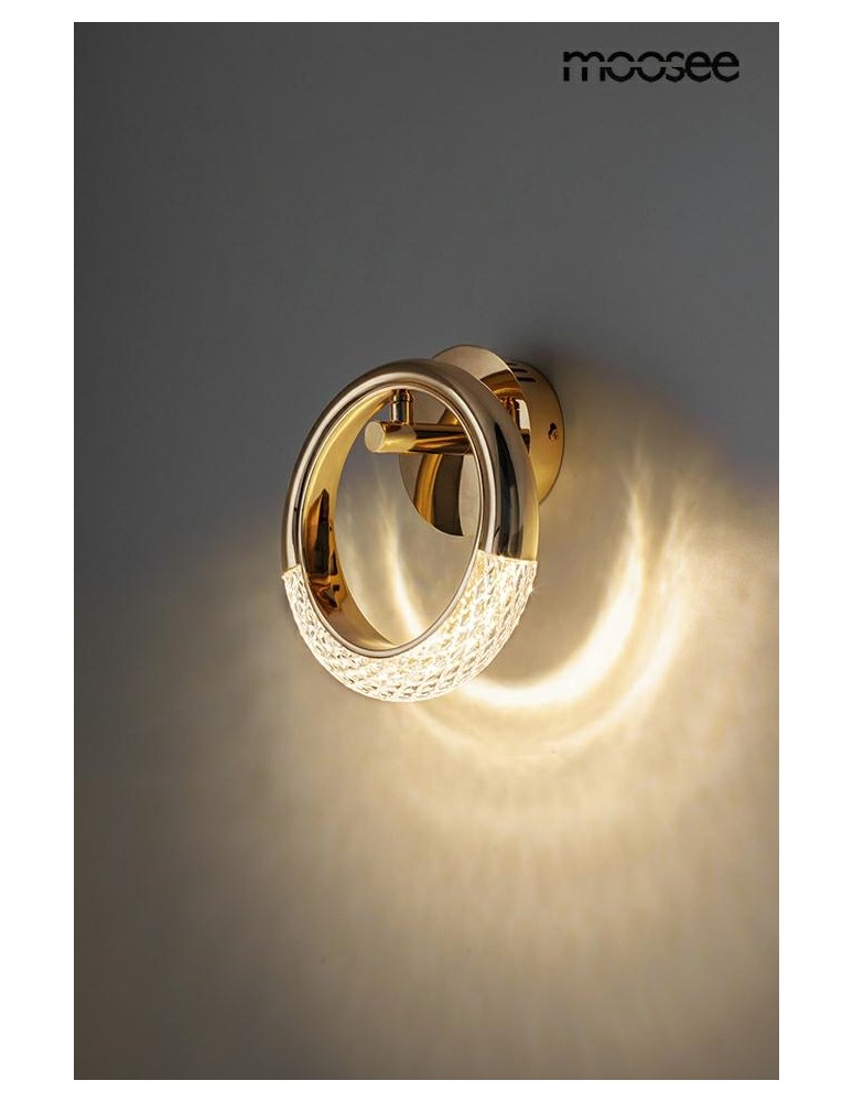 Glamour wall lamps - MOOSEE wall lamp HELIOS gold (MSE010100320) - product kolory-swiatla.pl 2