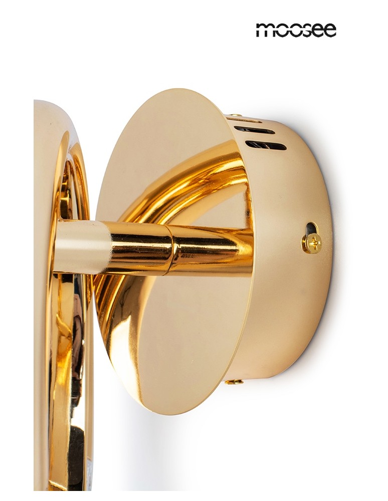Glamour wall lamps - MOOSEE wall lamp HELIOS gold (MSE010100320) - product kolory-swiatla.pl 4