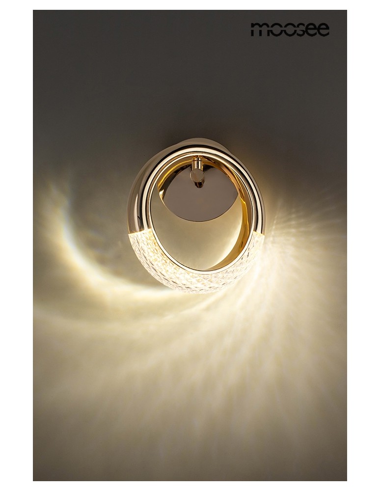 Glamour wall lamps - MOOSEE wall lamp HELIOS gold (MSE010100320) - product kolory-swiatla.pl 6