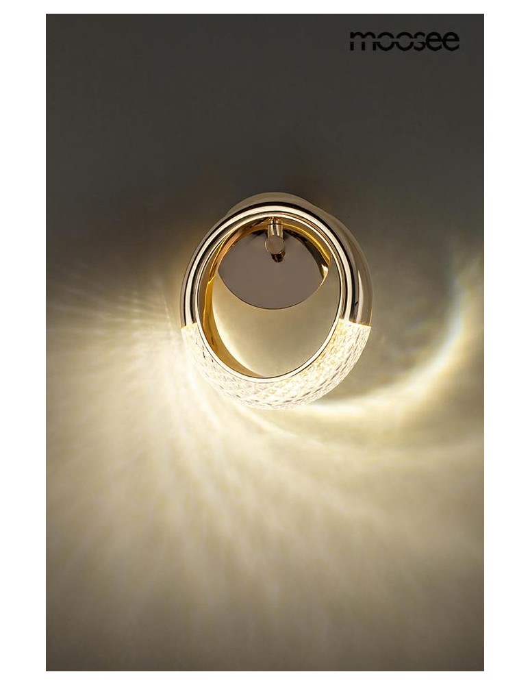 Glamour wall lamps - MOOSEE wall lamp HELIOS gold (MSE010100320) - product kolory-swiatla.pl 7