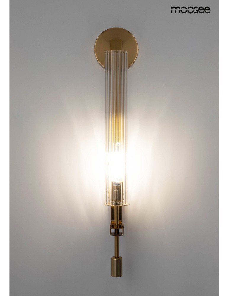 Glamour wall lamps - MOOSEE BORGIA gold wall lamp (MSE010100367) - product kolory-swiatla.pl 3