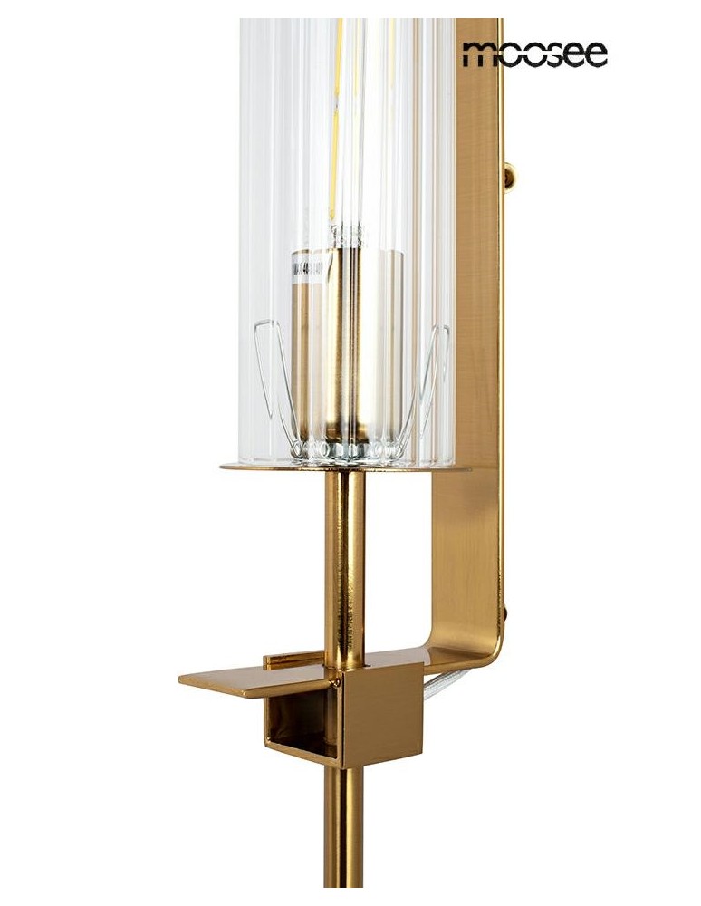 Glamour wall lamps - MOOSEE BORGIA gold wall lamp (MSE010100367) - product kolory-swiatla.pl 7