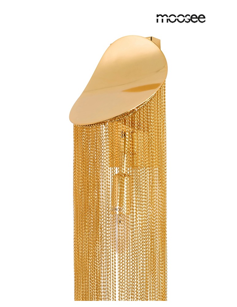 Designer wall lamps - MOOSEE wall lamp LAMBADA chains gold (MSE010100374) - product kolory-swiatla.pl 7