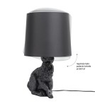 Designer table lamps - King Home RABBIT table lamp - black (XCT3358.BLACK) - product 4