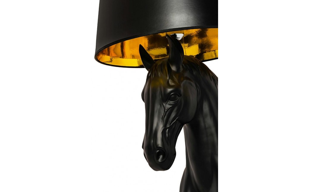 King Home Lampa podłogowa KOŃ HORSE STAND S czarna - włókno szklane (JB001S)