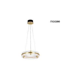 Moosee MOOSEE lampa wisząca SATURNUS 47 złota - LED, kryształ, stal szczotkowana (MSE010100165)