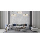 Glamour pendant lamps - Moosee MOOSEE pendant lamp SATURNUS 47 gold - LED, crystal, brushed steel (MSE010100165) - product 7