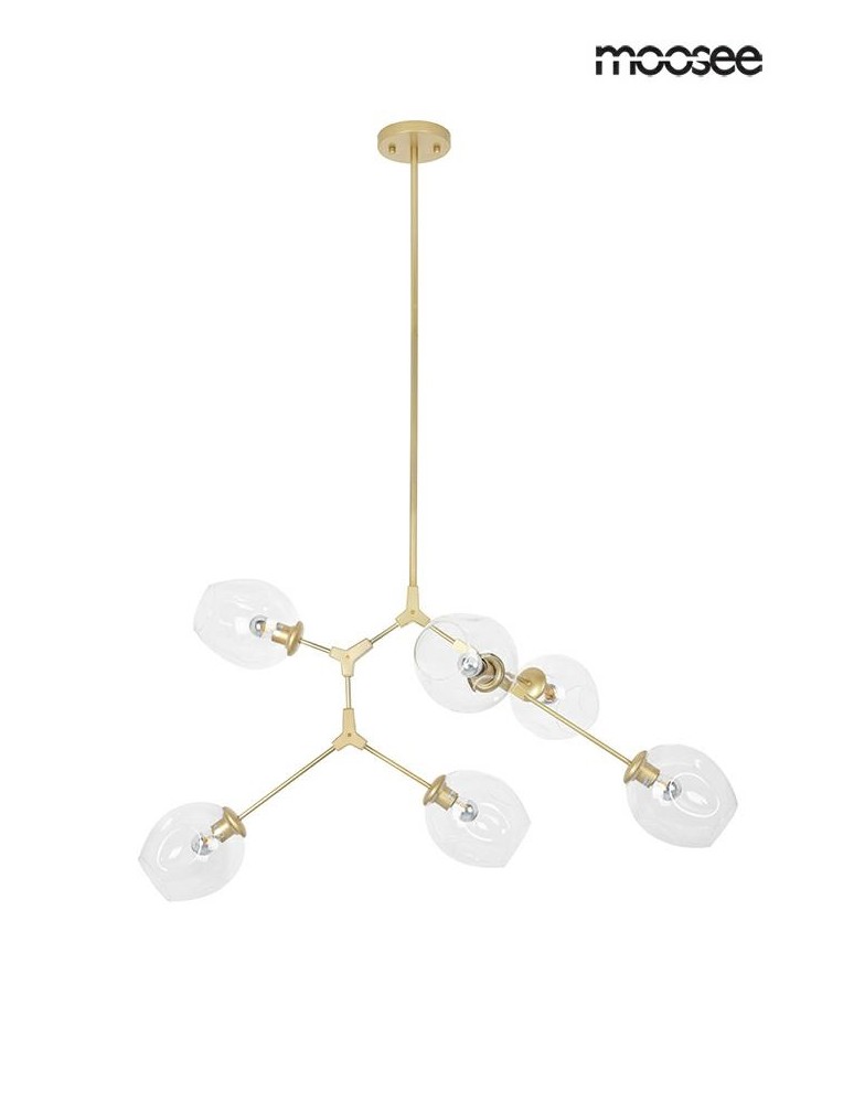Pendant lamps - MOOSEE pendant lamp SPLIT 6 gold (MSE010100242) - product kolory-swiatla.pl 2