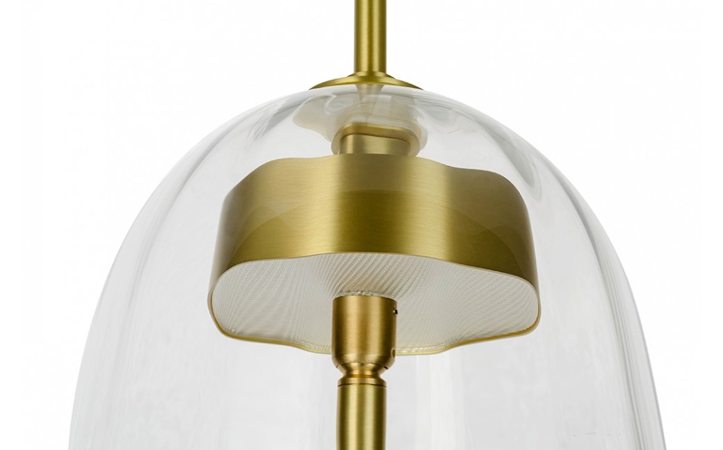 King Home Lampa wisząca CHAPLIN 200 mosiądz - LED, szkło (MD12001-1T-200)