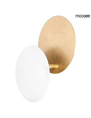 Moosee MOOSEE lampa ścienna ECLISE złota / biała (MSE010400203) - produkt 2