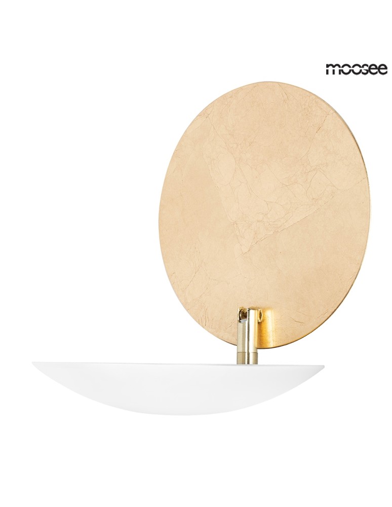 Designer wall lamps - Moosee MOOSEE ECLISE gold / white wall lamp (MSE010400203) - product kolory-swiatla.pl 3