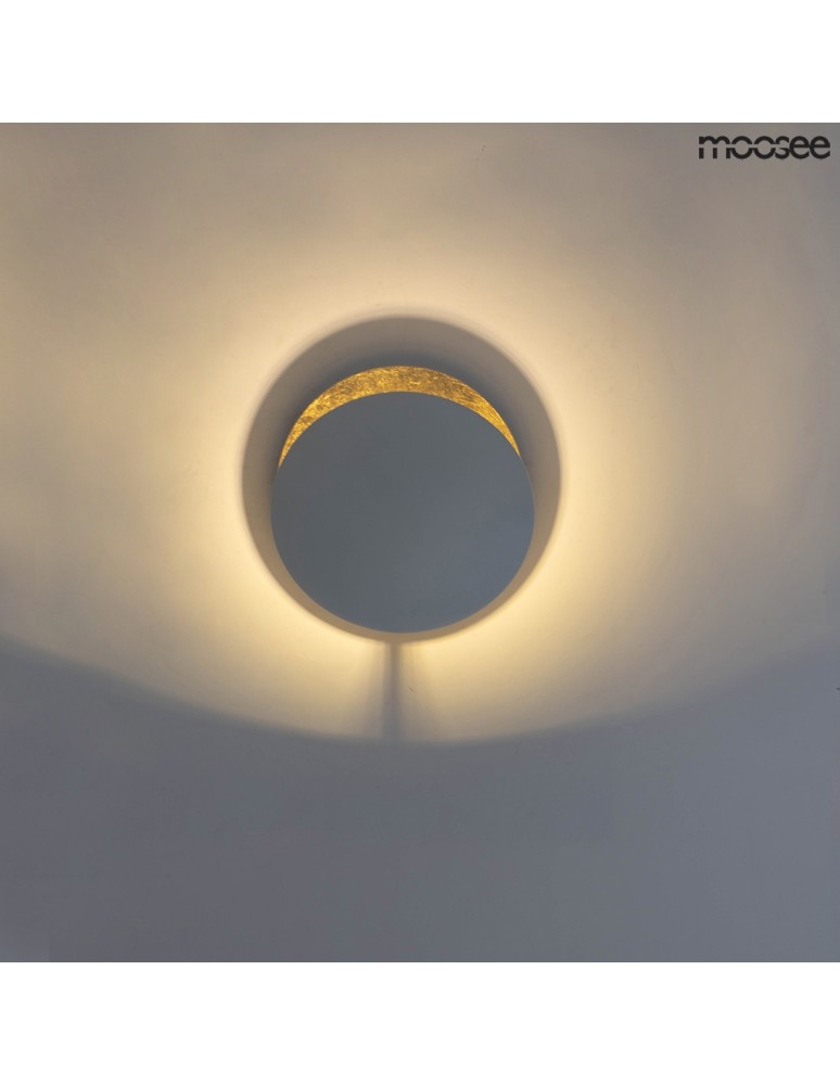 Designer wall lamps - Moosee MOOSEE ECLISE gold / white wall lamp (MSE010400203) - product kolory-swiatla.pl 9
