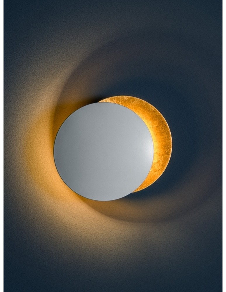 Designer wall lamps - Moosee MOOSEE ECLISE gold / white wall lamp (MSE010400203) - product kolory-swiatla.pl 10