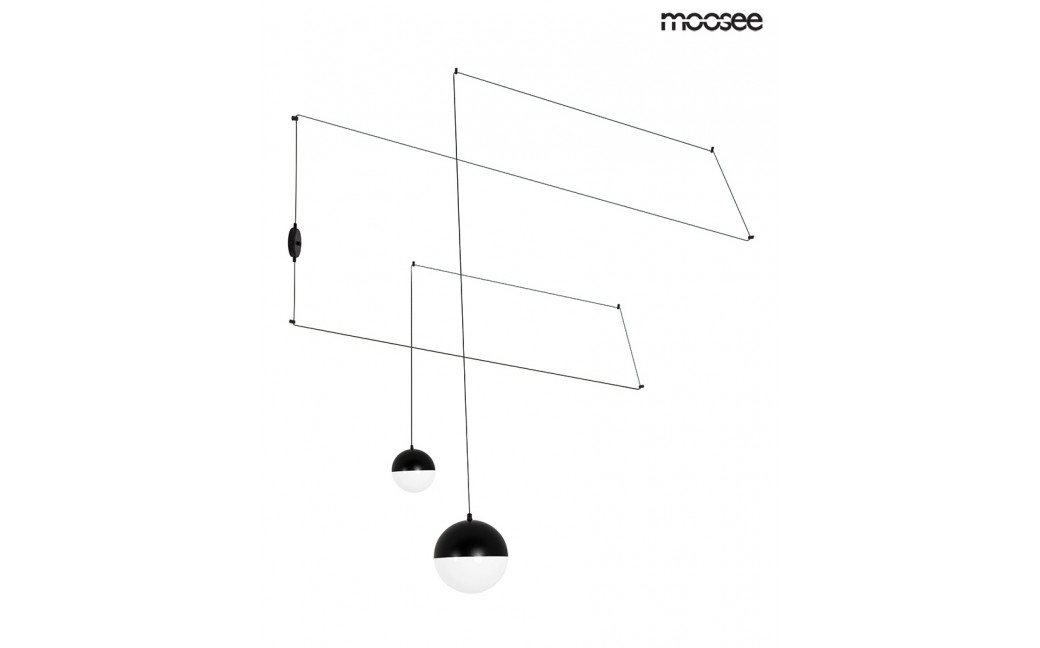 Moosee MOOSEE lampa ścienna BOWL DUO czarna (MSE010100152)