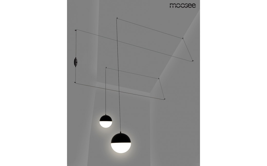 Moosee MOOSEE lampa ścienna BOWL DUO czarna (MSE010100152)