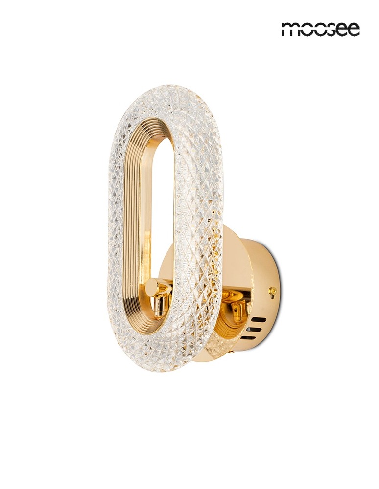 Glamour wall lamps - MOOSEE JEWEL gold wall lamp (MSE010100319) - product kolory-swiatla.pl 1
