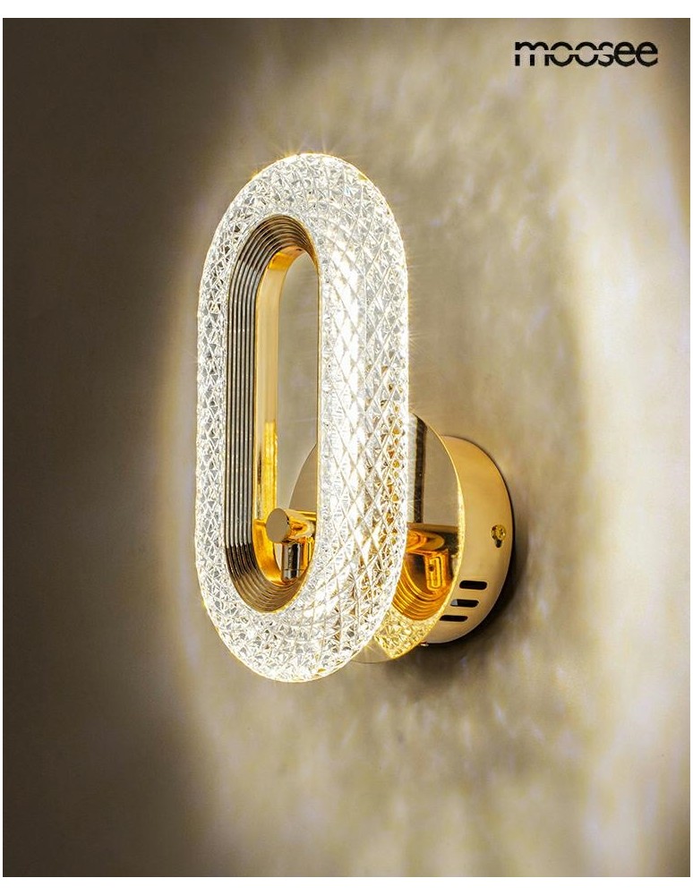 Glamour wall lamps - MOOSEE JEWEL gold wall lamp (MSE010100319) - product kolory-swiatla.pl 2