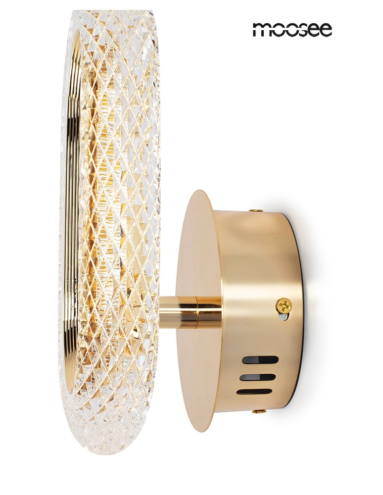 Glamour wall lamps - MOOSEE JEWEL gold wall lamp (MSE010100319) - product kolory-swiatla.pl 3