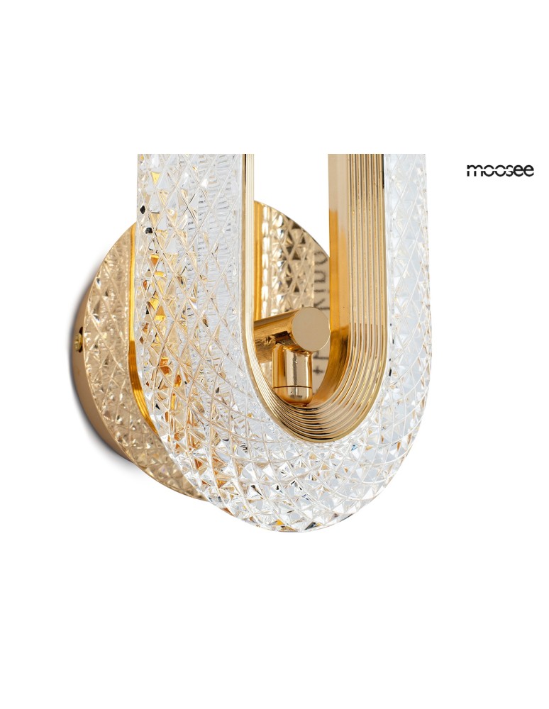 Glamour wall lamps - MOOSEE JEWEL gold wall lamp (MSE010100319) - product kolory-swiatla.pl 4