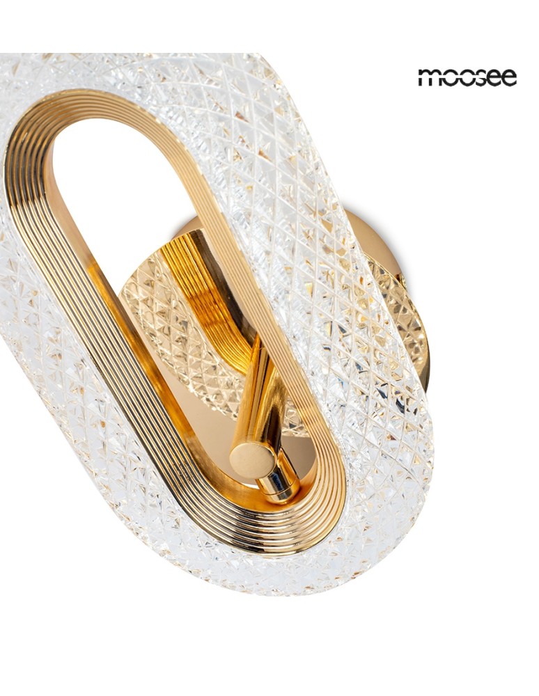 Glamour wall lamps - MOOSEE JEWEL gold wall lamp (MSE010100319) - product kolory-swiatla.pl 5