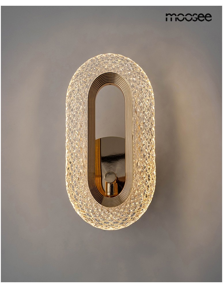 Glamour wall lamps - MOOSEE JEWEL gold wall lamp (MSE010100319) - product kolory-swiatla.pl 6