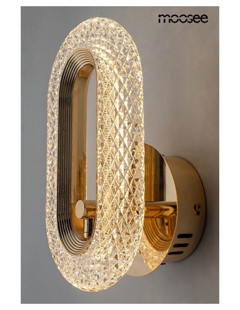 Glamour wall lamps - MOOSEE JEWEL gold wall lamp (MSE010100319) - product kolory-swiatla.pl 7