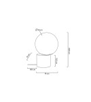 Modern table lamps - Moosee MOOSEE PARLA 20 gold table lamp (MSE010300141) - product 6