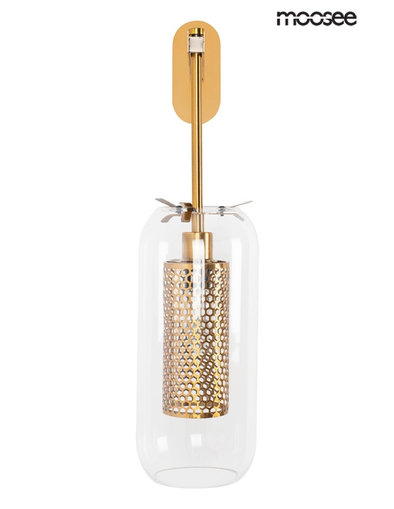 Cantilever wall lamps - Moosee MOOSEE gold LAMPION wall lamp (MSE010400211) - product kolory-swiatla.pl 2