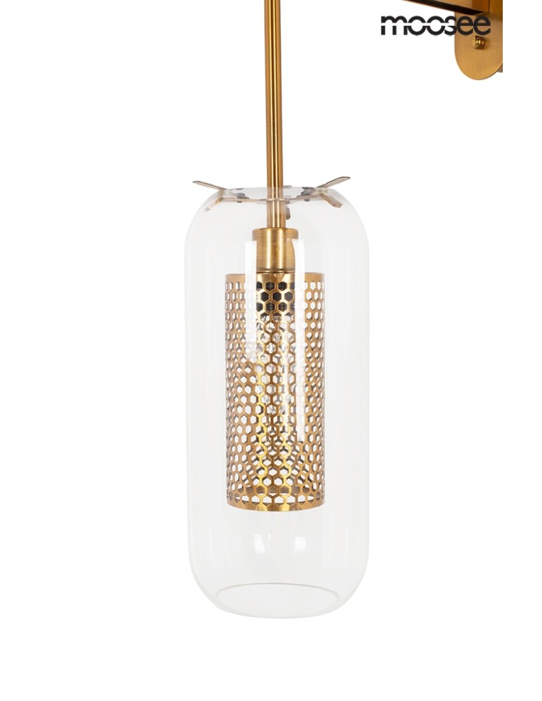 Cantilever wall lamps - Moosee MOOSEE gold LAMPION wall lamp (MSE010400211) - product kolory-swiatla.pl 3