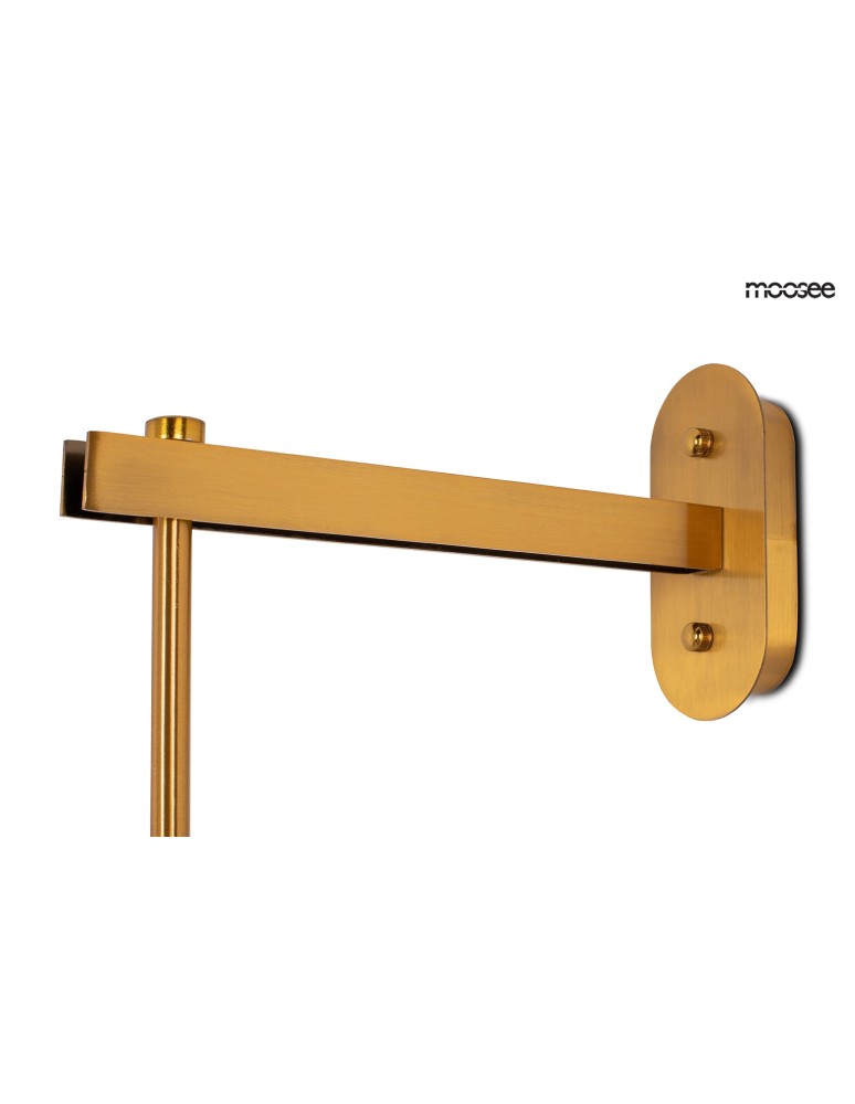 Cantilever wall lamps - Moosee MOOSEE gold LAMPION wall lamp (MSE010400211) - product kolory-swiatla.pl 4