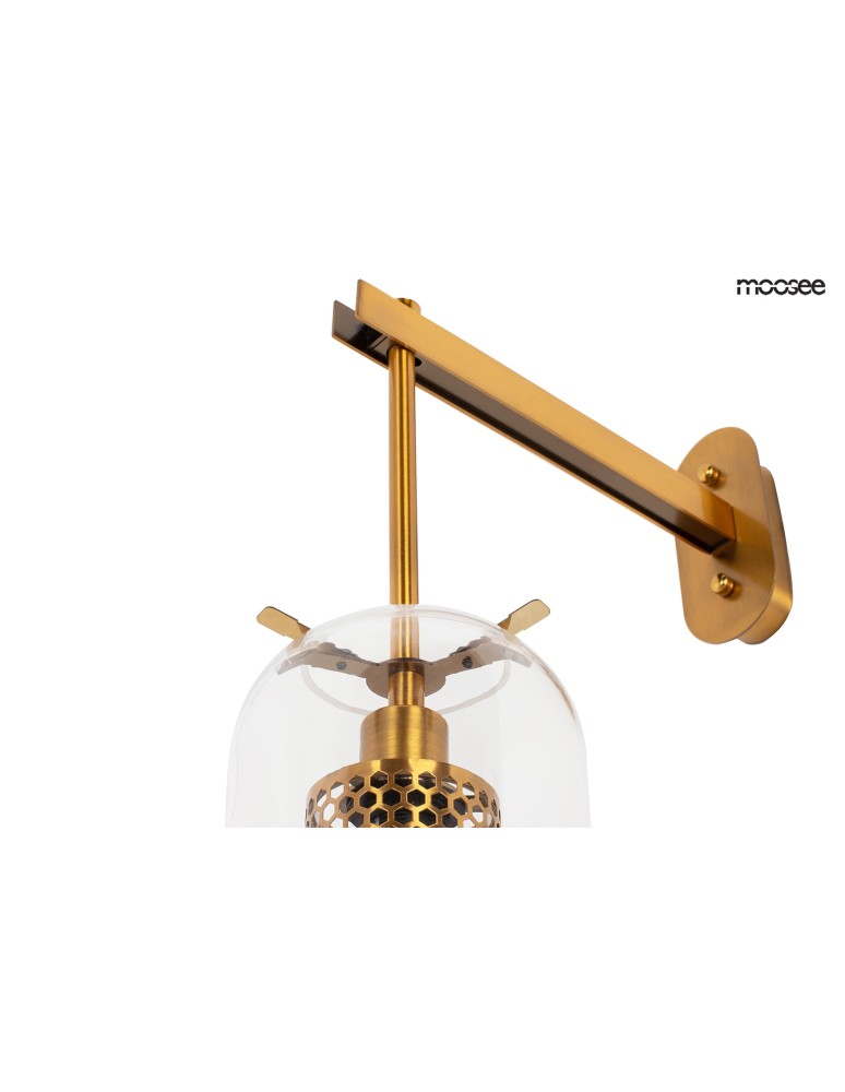 Cantilever wall lamps - Moosee MOOSEE gold LAMPION wall lamp (MSE010400211) - product kolory-swiatla.pl 6