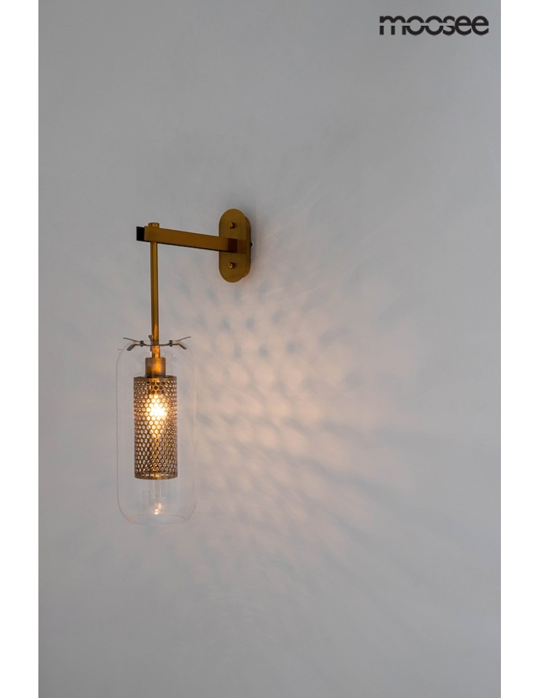 Cantilever wall lamps - Moosee MOOSEE gold LAMPION wall lamp (MSE010400211) - product kolory-swiatla.pl 8