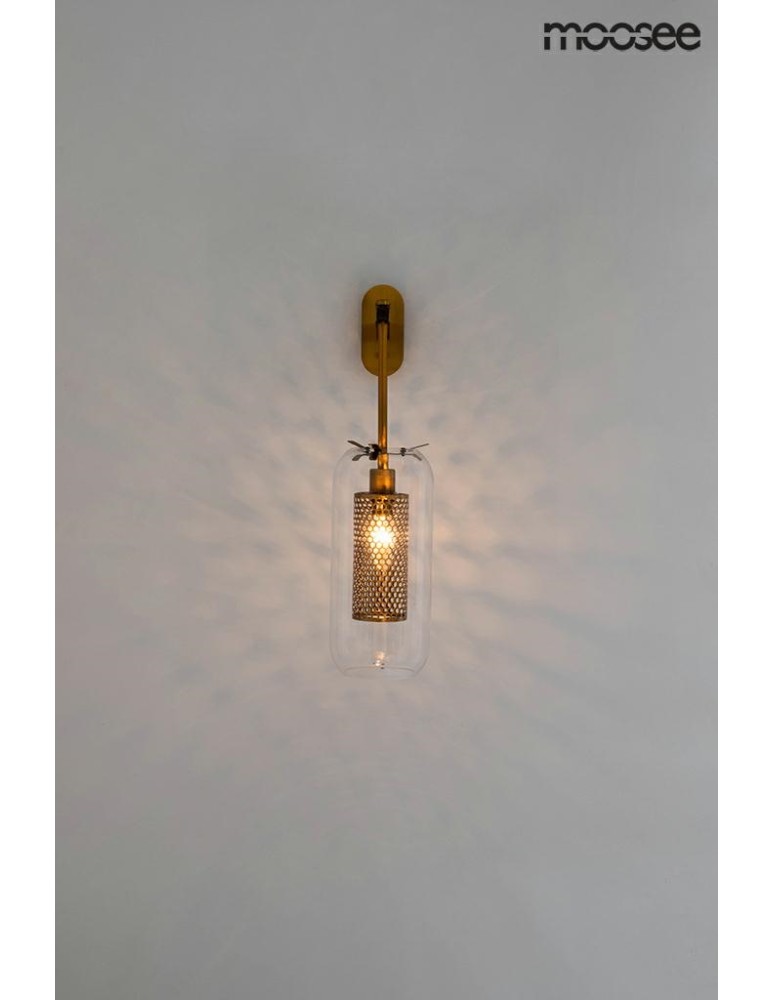 Cantilever wall lamps - Moosee MOOSEE gold LAMPION wall lamp (MSE010400211) - product kolory-swiatla.pl 9